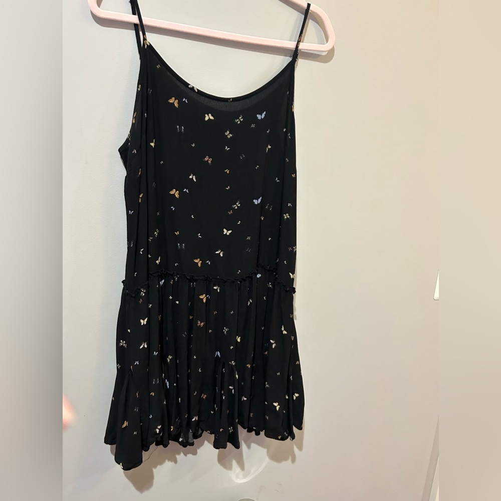 Black butterfly dress